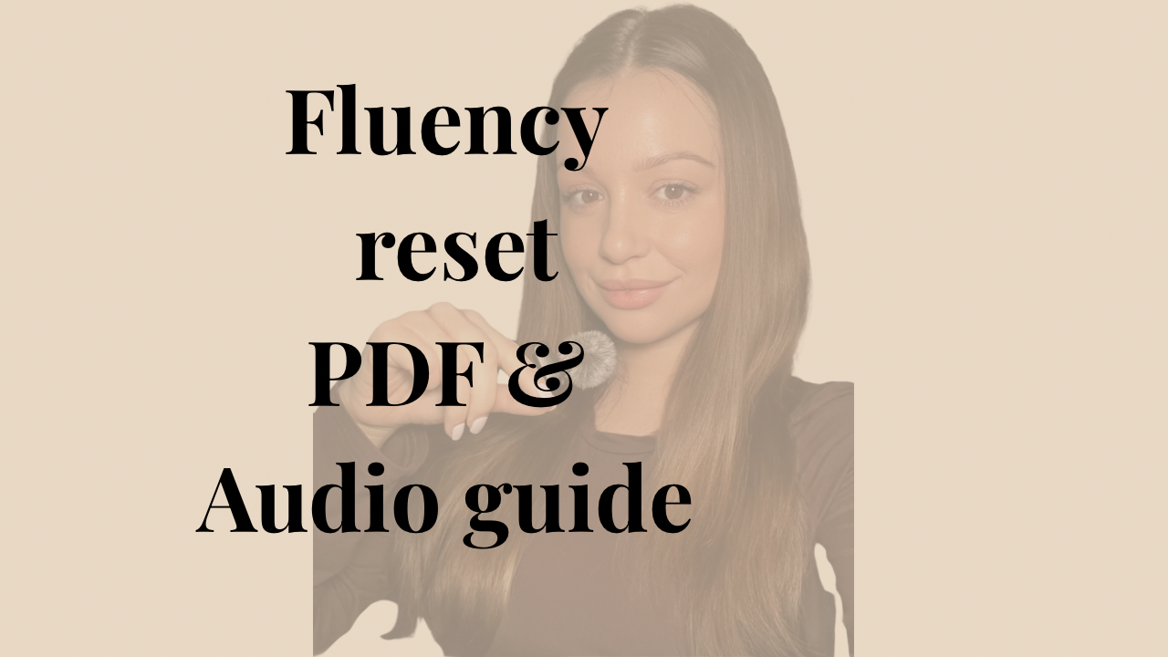 Brittany promoting free fluency reset resource 